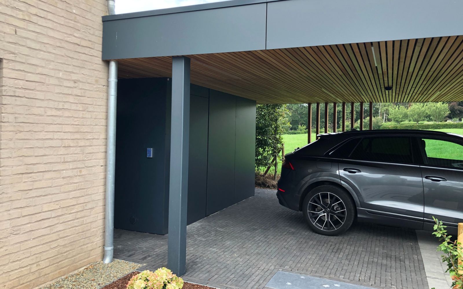 carport bois et trespa