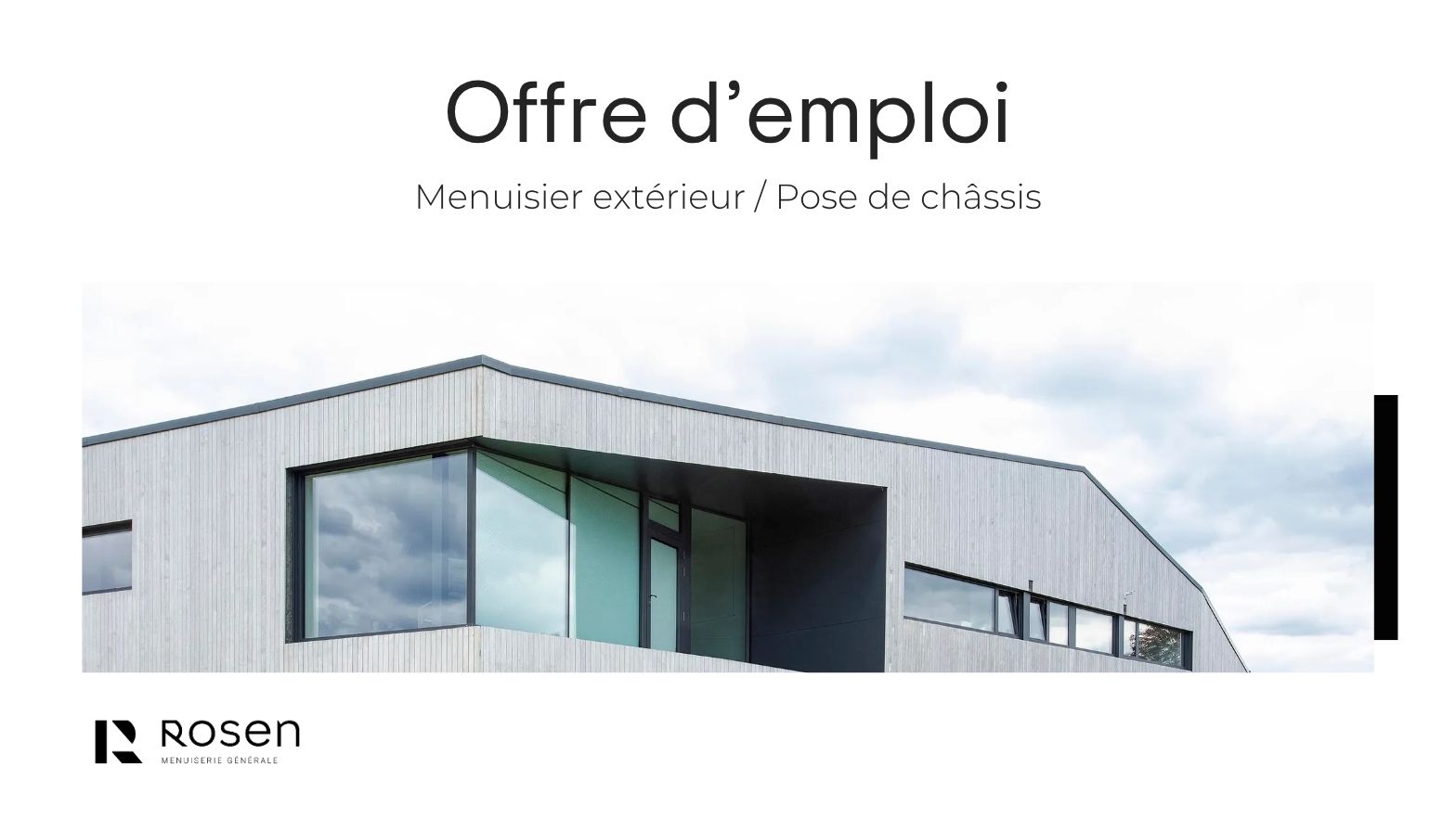 Pose châssis - Offre d'emploi